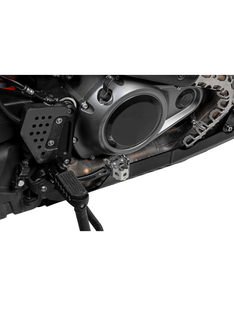 Przedłużenie dźwigni hamulca tylnego Touratech Special do Harley Davidson RA1250 Pan America srebrne