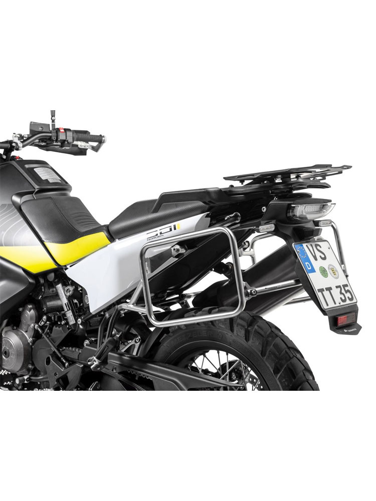 Stelaże kufrów bocznych Touratech Husqvarna Norden 901/ Expedition, KTM Adventure 890/ R, Adventure 790/ R srebrne
