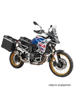 Zestaw: kufry boczne czarne "And-Black" Zega Evo + stelaże czarne Touratech BMW F 900 GS (24-) [poj.: 31+38l]