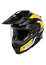 Kask adventure Touratech Aventuro Pro Carbon czarno-biało-zółty