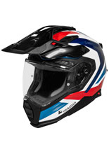 Kask adventure Touratech Aventuro Pro Carbon czarno-niebiesko-czerwony