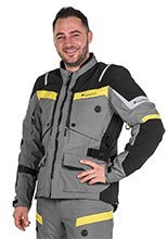 Kurtka motocyklowa tekstylna Touratech Companero Rambler szara