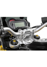 Podwyższenie kierownicy type 45 Touratech do BMW F850GS/ ADV/ F900R/ XR/ F900GS/ ADV srebrne [20mm]